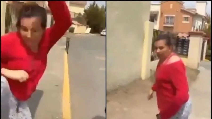 VIDEO. Mujer agrede a un repartidor con artes marciales “Lárgate a la chingad*”