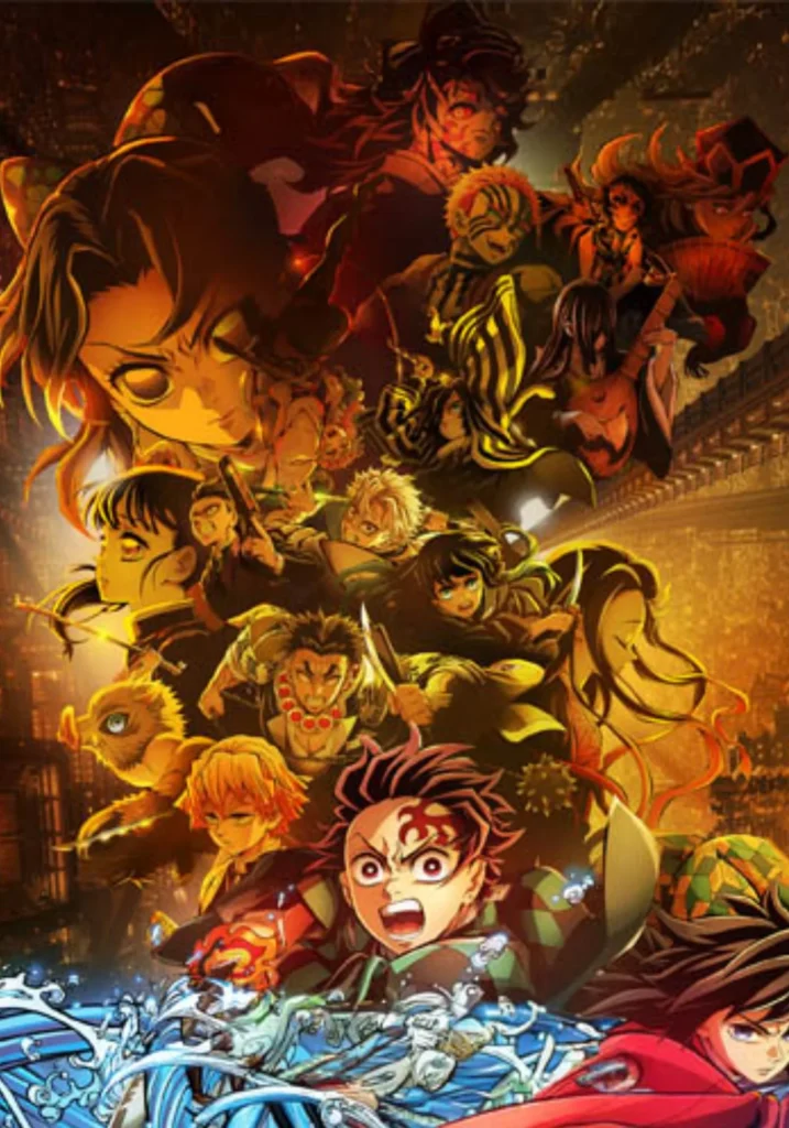 Nuevo Póster oficial de "Demon Slayer: Kimetsu no Yaiba - Castillo Infinito". Foto: pixelboxla