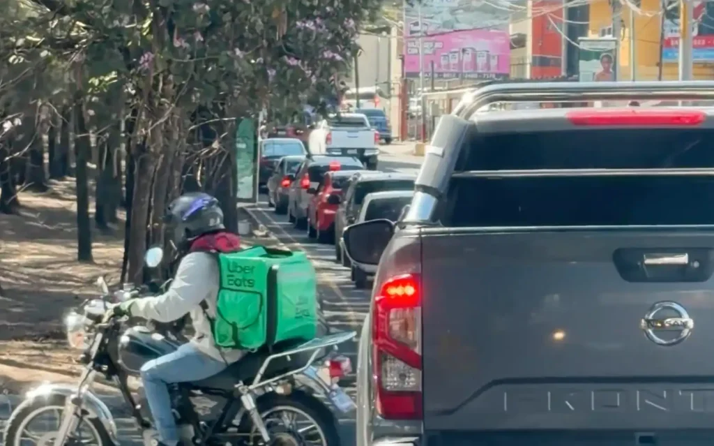 Así está el tránsito en San Cristóbal este Domingo de Ramos