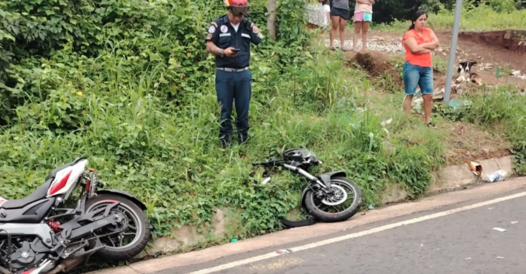 Motorista muere tras accidente en Coatepeque