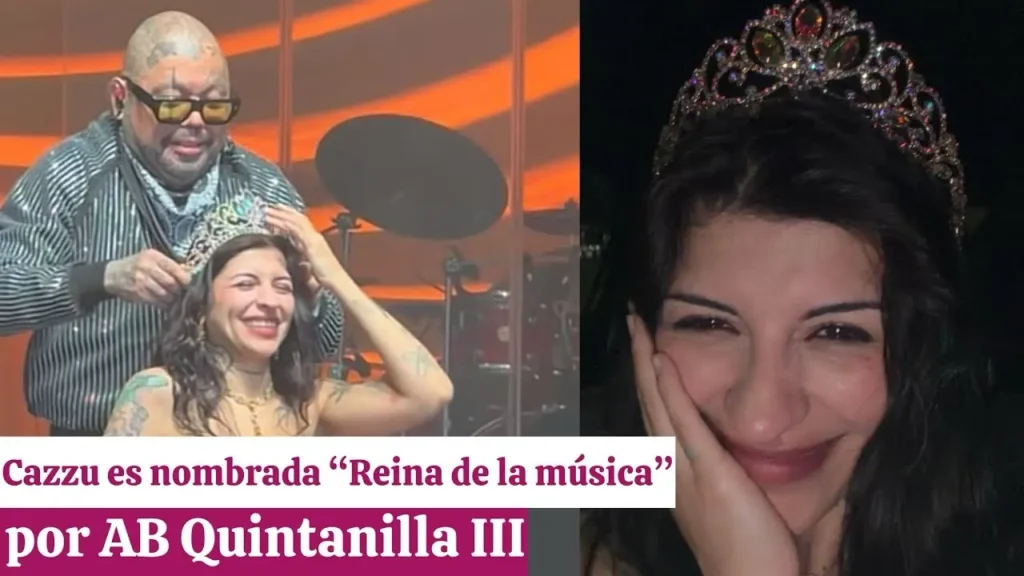 ¿La nueva reina? Hermano de Selena Quintanilla sorprende al coronar a Cazzu en pleno concierto. Foto: YouTube