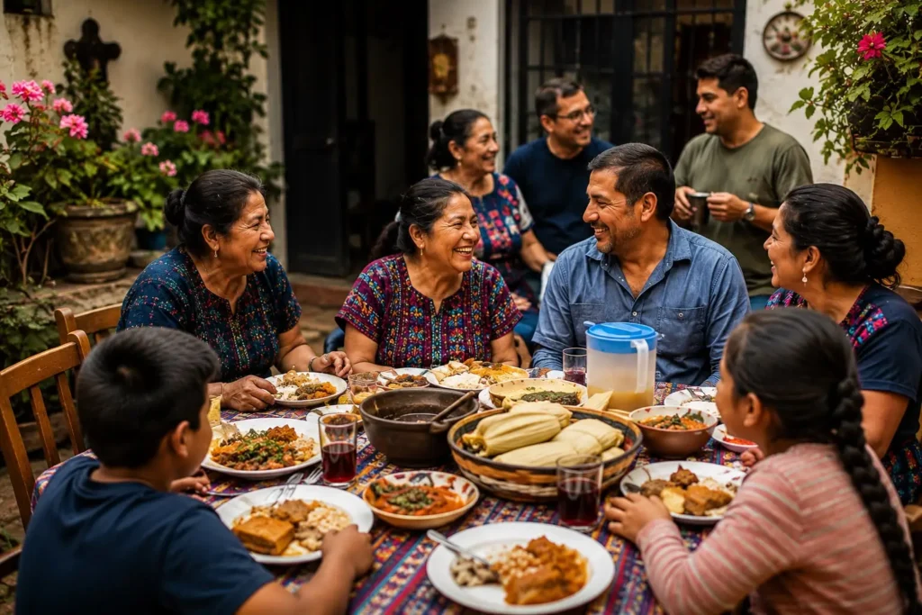 Situaciones que solo pasan en una reunión familiar guatemalteca 🇬🇹 Porque si algo caracteriza a las reuniones familiares guatemaltecas es que pueden ser ruidosas, largas, llenas de comida y, sobre todo, difíciles de olvidar. Foto: IA