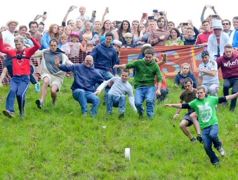 Cheese Rolling deporte. Foto: Billiken