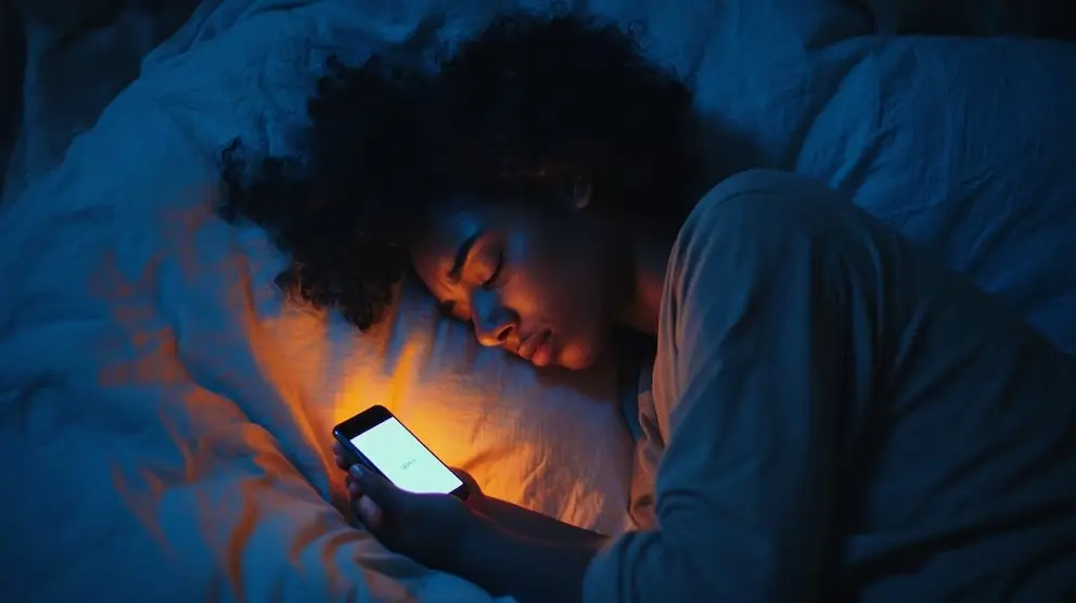 ¿Te quedas dormido con el celular en la mano? Esto puede pasar mientras descansas Persona durmiendo con el celular. Foto: Ilustrativa Infobae
